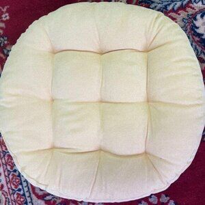 Large light corduroy sitting pillow for humans or pets. brand new